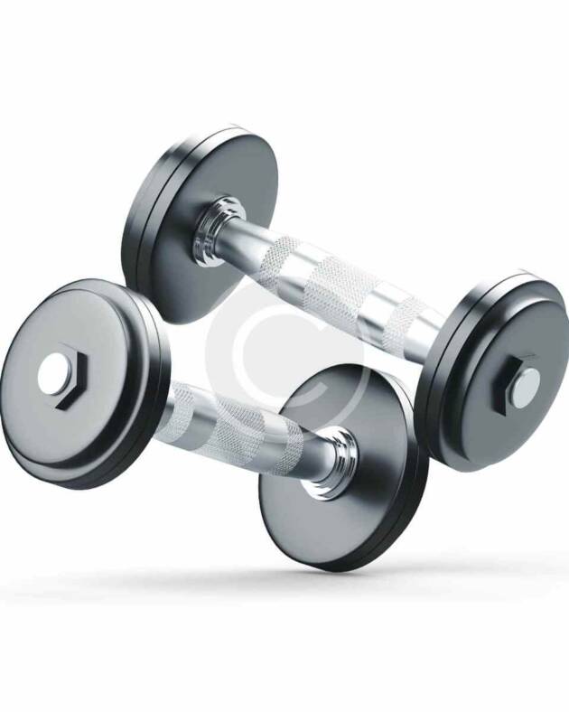 Metallic dumbbells